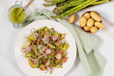 Aardappel asperge salade