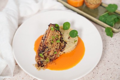 Geroosterde spitskool met gochujang beurre blanc