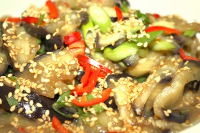 Koreaanse auberginesalade